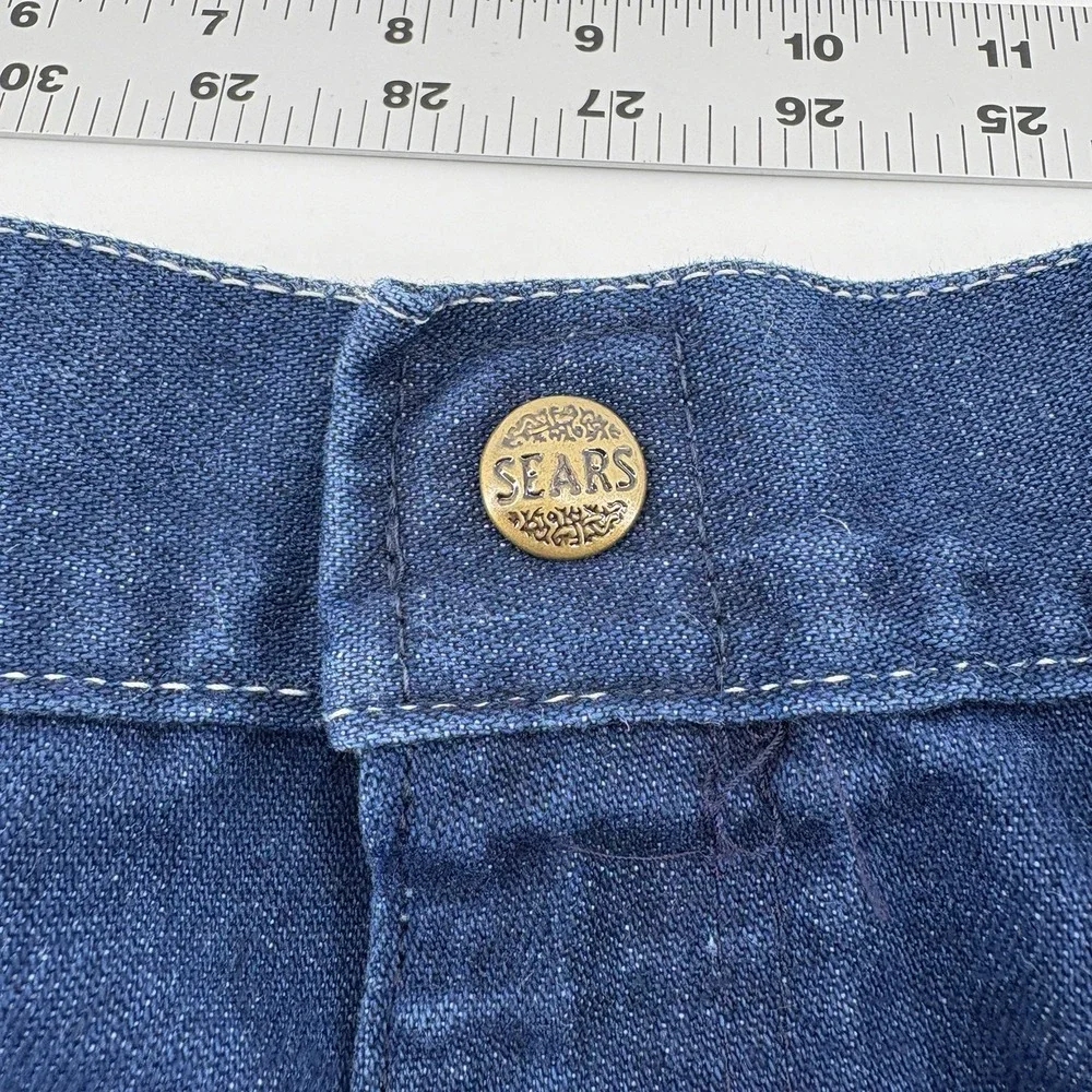 Vintage Sears Perma-Prest Workwear Carpenter Jeans USA Union Made Men's 36x32